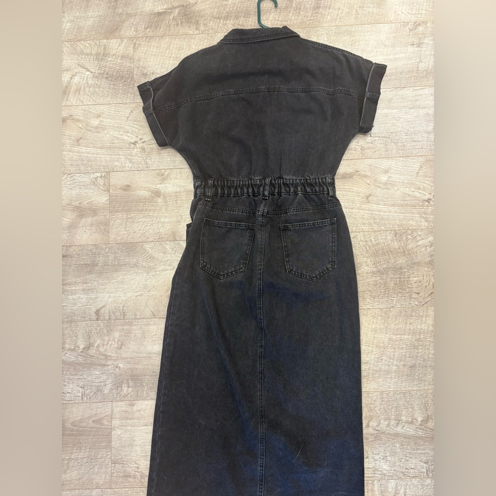 Black Denim Maxi dress